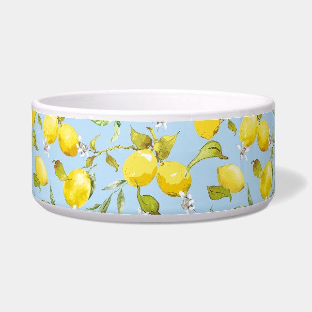 水彩のレモン4 ボウル (正面)