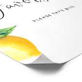 水彩のレモン ファボリ。シトラス ファボリ ポスター (角)