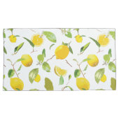 水彩のレモン＆リーフ2 枕カバー (正面右)