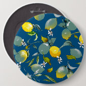 水彩のレモン 28 缶バッジ (正面&裏面)