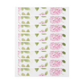 水彩のローズ 19 ラップアラウンドラベル (シート)