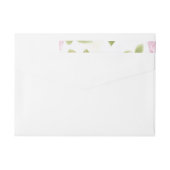 水彩のローズ 19 ラップアラウンドラベル (裏面)