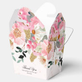 水彩のワイルドフラワーのブライダルシャワー フェイバーボックス (オープン)