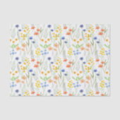 水彩のワイルドフラワー 薄葉紙 (正面)