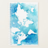 水彩の世界地図 プランナー手帳 (正面)