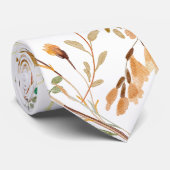 水彩の乾燥した葉のネックタイ ネクタイ (ロール)