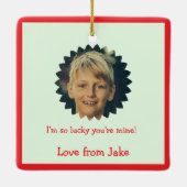 水彩の休日PERSONALIZE最高の祖父母 セラミックオーナメント (裏面)