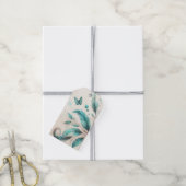 水彩の儚い贈り物タグ ギフトタグ (より糸付き)