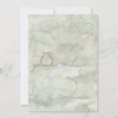 水彩の冒険　森の松の木　ブライダルシャワー 招待状 (裏面)