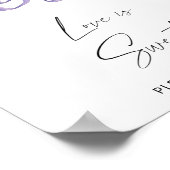 水彩の冬 – 愛は甘いごちそう ポスター (角)