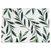 水彩の分岐パターン ラージペーパーバッグ (正面)