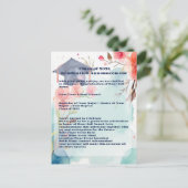 水彩の卒業発表 ポストカード (スタンド正面)