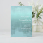 水彩の反射 詳細 ティール ID774 エンクロージャーカード (スタンド正面)