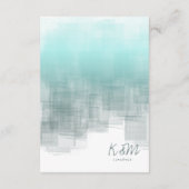 水彩の反射 詳細 ティール ID774 エンクロージャーカード (裏面)