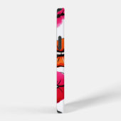 水彩の唇のパターン iPhoneケース (右側面)