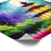 水彩の塔 ポスター (角)