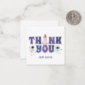 水彩の外空間サンキューカード ノートカード (正面/裏面インサイチュ)