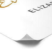 水彩の多肉植物が幸せに暮らすサボテン ポスター (角)