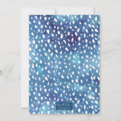 水彩の多肉植物延期のお知らせ 招待状 (裏面)