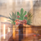 水彩の多肉植物 ウィンドウサイン (シート2)