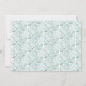 水彩の多肉植物 ウェディング リハーサル ディナー 招待状 (裏面)