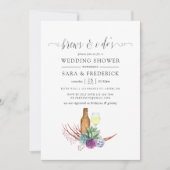 水彩の多肉植物　ドレス前にひととき 招待状 (正面)