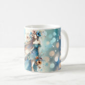 水彩の夢の中のエーテルファンタジーゴッデス コーヒーマグカップ (正面右)