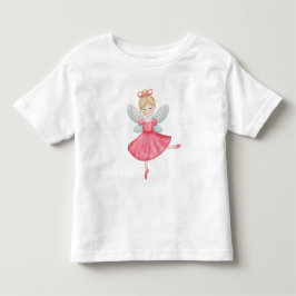 水彩の妖精バレエトゥシュTシャツ トドラーTシャツ