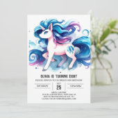 水彩の子供たち 馬の誕生日 招待状 (スタンド正面)