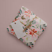 水彩の季節のフローラのクリスマスエレガント ラッピングペーパーシート