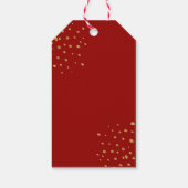 水彩の実と枝のホリデー ギフトタグ (裏面)