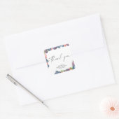 水彩の実 - ありがとう スクエアシール (封筒)