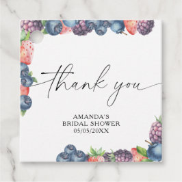 水彩の実 - スイートベリー テキスト フェイバータグ