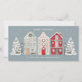 水彩の家 スレートブルー シーズンカード (正面)