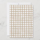 水彩の小さなかぼちゃのファーストバースデー 招待状 (裏面)