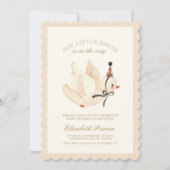 水彩の小さな鳥のベビーシャワー招待状 招待状 (正面)