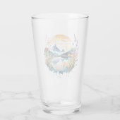 水彩の山景色 タンブラーグラス (裏面)