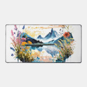 水彩の山景色 デスクマット (正面)