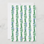 水彩の弓のホリデーカード シーズンカード (裏面)