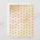 水彩の愛らしい恐竜がもうすぐ生まれる ベビーシャワー 招待状 (裏面)