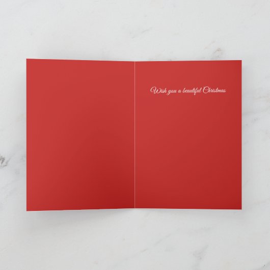 水彩の愛らしい象と野生の花 カード (内部)