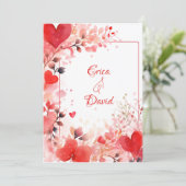 水彩の愛 | オーダーメイド | バレンタインデー シーズンカード (スタンド正面)