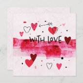 水彩の愛 招待状 (正面/裏面)