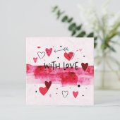 水彩の愛 招待状 (スタンド正面)