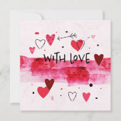 水彩の愛 招待状 (正面)