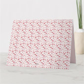 水彩の愛 - 遊び心のあるハートパターン カード (裏面)