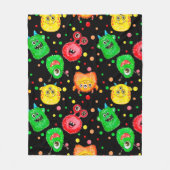 水彩の手水絵を描色の継ぎ目のない模様 フリースブランケット (正面)