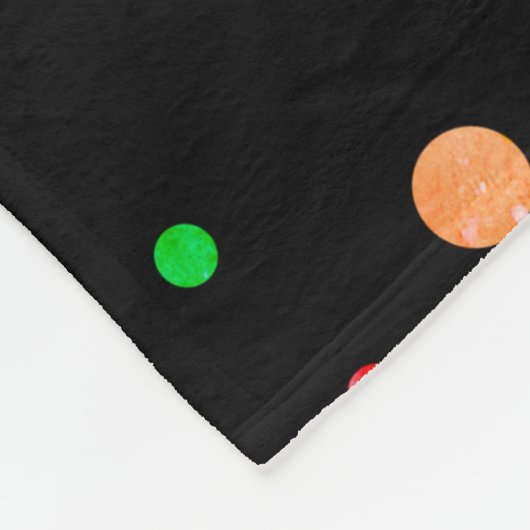 水彩の手水絵を描色の継ぎ目のない模様 フリースブランケット (角)