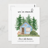 水彩の新しい家庭用はがきを移動 ポストカード (正面/裏面)