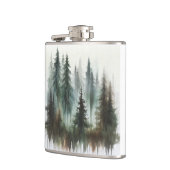水彩の木々の素朴荒野 フラスク (左)